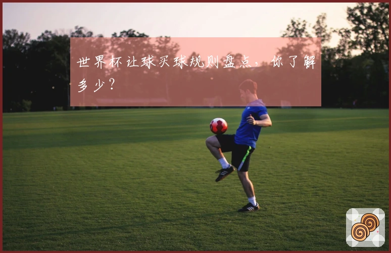 世界杯让球买球规则盘点，你了解多少？